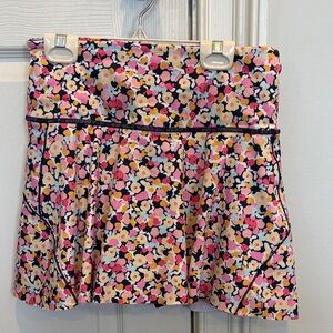 Athleta XS Pink and Yellow Floral Tennis Skort